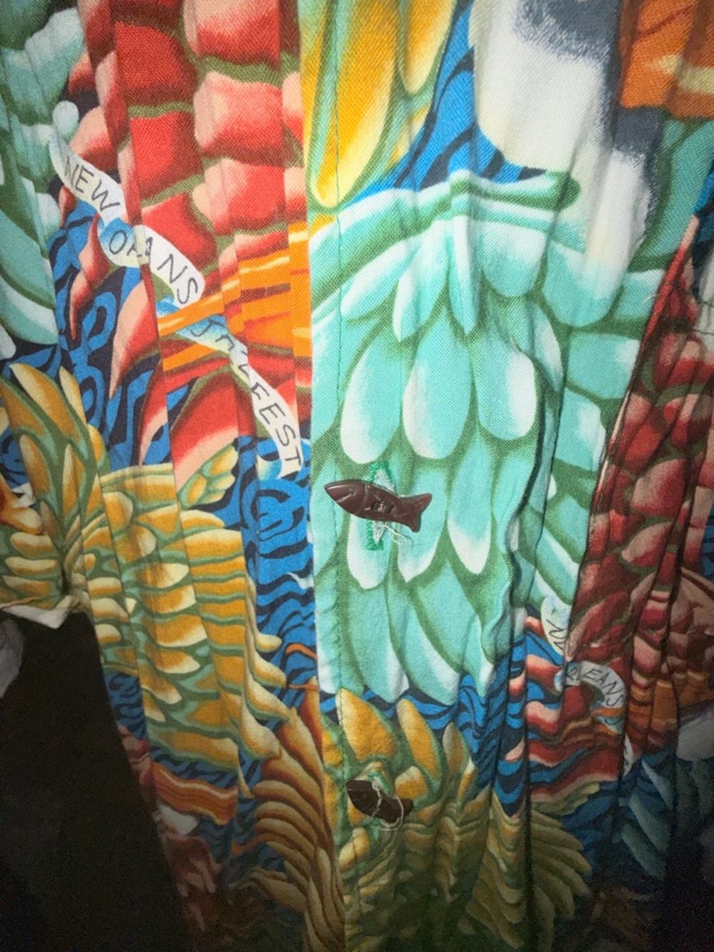 Tropical Pelican Print Casual Button-Down Shirt - Multicolor - Picture 5 of 10